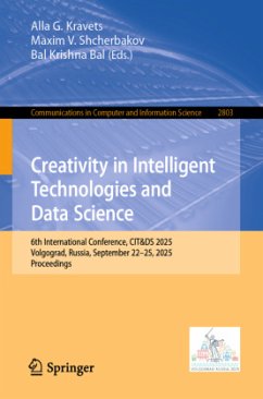 Cover Creativity in Intelligent Technologies and Data Science