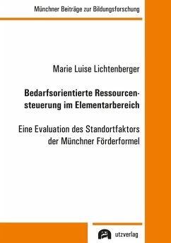 Cover Bedarfsorientierte Ressourcensteuerung im Elementarbereich