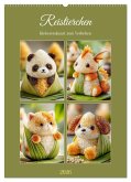 Reistierchen. Klebereiskunst zum Verlieben (Wandkalender 2026 DIN A2 hoch), CALVENDO Monatskalender
