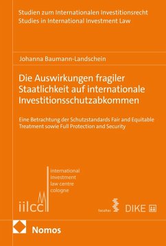 Cover Die Auswirkungen fragiler Staatlichkeit auf internationale Interventionsschutzabkommen