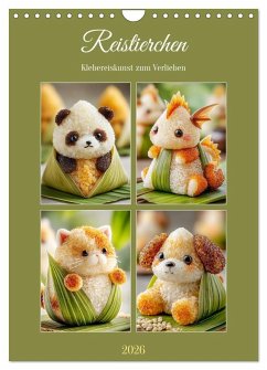 Reistierchen. Klebereiskunst zum Verlieben (Wandkalender 2026 DIN A4 hoch), CALVENDO Monatskalender - Calvendo;Hurley, Rose
