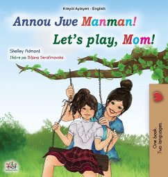 Cover Let's play, Mom! (Haitian Creole English children's book)