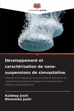 Cover Développement et caractérisation de nano-suspensions de simvastatine