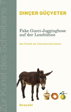 Cover Fake Gucci-Jogginghose auf der Lesebühne