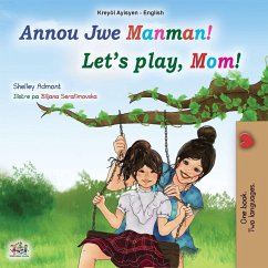 Cover Let's play, Mom! (Haitian Creole English children's book)