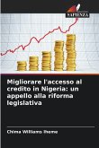 Migliorare l'accesso al credito in Nigeria: un appello alla riforma legislativa