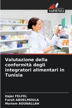 Cover Valutazione della conformità degli integratori alimentari in Tunisia