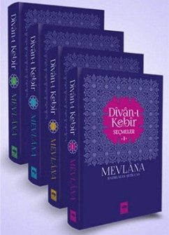 Divan-i Kebir Secmeler 4 Cilt Takim Ciltli - Celaleddin Rumi, Mevlana