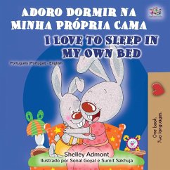 Cover I Love to Sleep in My Own Bed (Portuguese English Bilingual Book - Portugal)