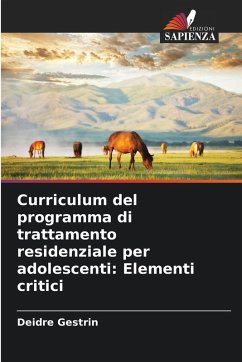 Cover Curriculum del programma di trattamento residenziale per adolescenti: Elementi critici
