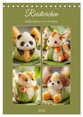 Reistierchen. Klebereiskunst zum Verlieben (Tischkalender 2026 DIN A5 hoch), CALVENDO Monatskalender