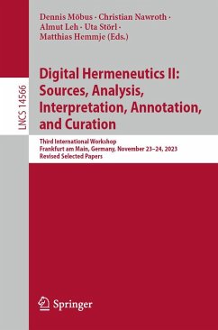 Cover Digital Hermeneutics II: Sources, Analysis, Interpretation, Annotation, and Curation (eBook, PDF)