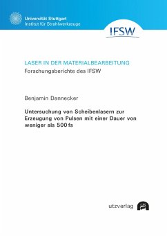Cover Untersuchung von Scheibenlasern zur Erzeugung von Pulsen mit einer Dauer von weniger als 500 fs (eBook, PDF)