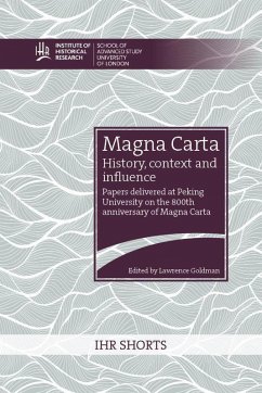 Cover Magna Carta: history, context and influence (eBook, ePUB)