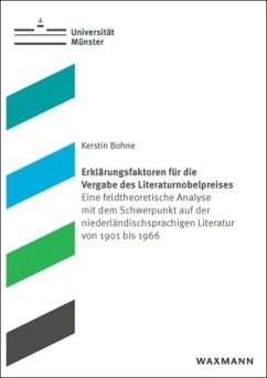 Cover Erklärungsfaktoren für die Vergabe des Literaturnobelpreises