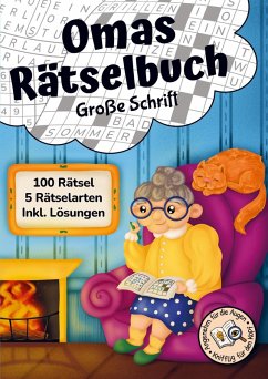 Cover Omas Rätselbuch in großer Schrift