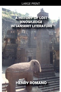 Cover A History of Lost Knowledge in Sanskrit Literature