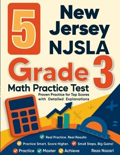 Cover 5 New Jersey NJSLA Grade 3 Math Practice Tests