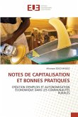 NOTES DE CAPITALISATION ET BONNES PRATIQUES