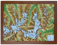 Cover Relief Matterhornregion klein 1:150.000 mit Holzrahmen