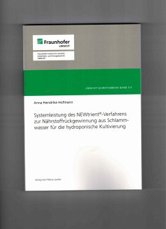 Cover Systemleistung des NEWtrient-Verfahrens zur Nährstoffrückgewinnung aus Schlammwasser für die hydroponische Kultivierung