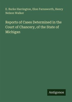 Cover Reports of Cases Determined in the Court of Chancery, of the State of Michigan