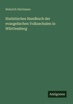 Cover Statistisches Handbuch der evangelischen Volksschulen in Württemberg