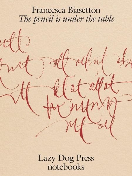 The pencil is under the table