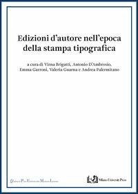 Cover Edizioni d'autore nell'epoca della stampa tipografica