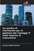 Un quadro di riferimento per la gestione dei vantaggi IT nelle imprese di costruzione