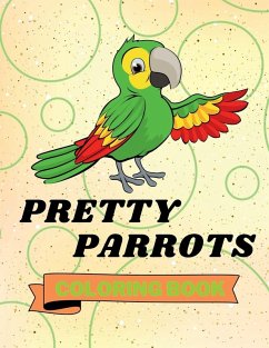 Cover Pretty Parrots Coloring Book