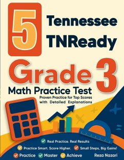Cover 5 Tennessee TNReady Grade 3 Math Practice Tests