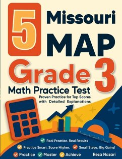 Cover 5 Missouri MAP Grade 3 Math Practice Tests