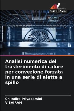 Cover Analisi numerica del trasferimento di calore per convezione forzata in una serie di alette a spillo