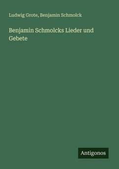 Cover Benjamin Schmolcks Lieder und Gebete