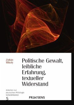 Cover Politische Gewalt, leibliche Erfahrung, textueller Widerstand