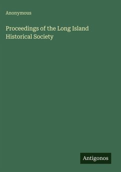 Cover Proceedings of the Long Island Historical Society