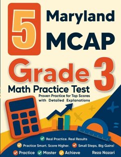 Cover 5 Maryland MCAP Grade 3 Math Practice Tests