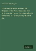 Experimental Researches on the Tension of the Vocal Bands: (a) The Action of the Thyro-cricoid Muscle; (b) The Action of the Expiratory Blast of Air
