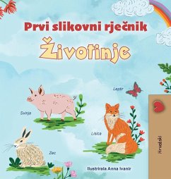 Cover First Picture Dictionary - Animals (Croatian Children's Book)