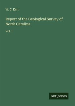 Cover Report of the Geological Survey of North Carolina