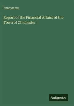 Cover Report of the Financial Affairs of the Town of Chichester