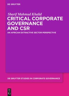 Critical Corporate Governance and CSR (eBook, ePUB) - Khalid, Sharif Mahmud