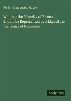 Cover Whether the Minority of Electors Should be Represented by a Majority in the House of Commons