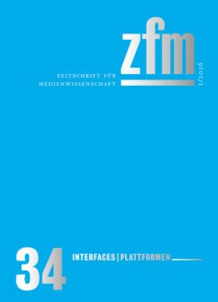 Cover Zeitschrift für Medienwissenschaft 34