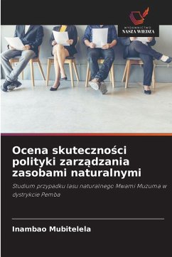 Cover Ocena skuteczno¿ci polityki zarz¿dzania zasobami naturalnymi