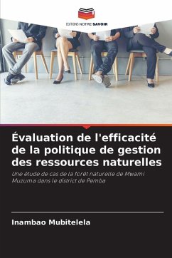 Cover Évaluation de l'efficacité de la politique de gestion des ressources naturelles