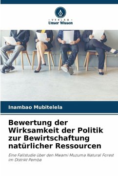 Cover Bewertung der Wirksamkeit der Politik zur Bewirtschaftung natürlicher Ressourcen