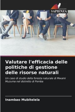 Cover Valutare l'efficacia delle politiche di gestione delle risorse naturali