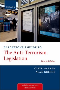 Cover Blackstone's Guide to the Anti-Terrorism Legislation